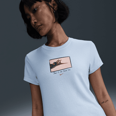 ★ Nike★ Sportswear Chill Knit T-shirt W Blue Tint Sale FV Nike Sportswear Club Chill Knit Mod Crop T-Shirt | Nordstrom